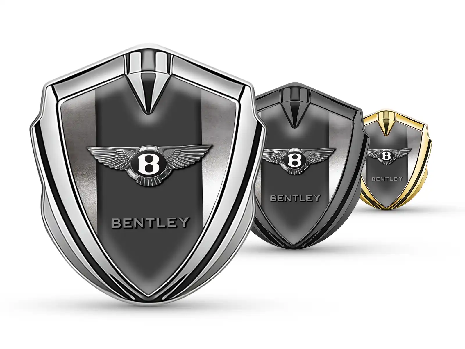 Bentley Emblem Metall Abzeichen Renn Look Glanz Finish